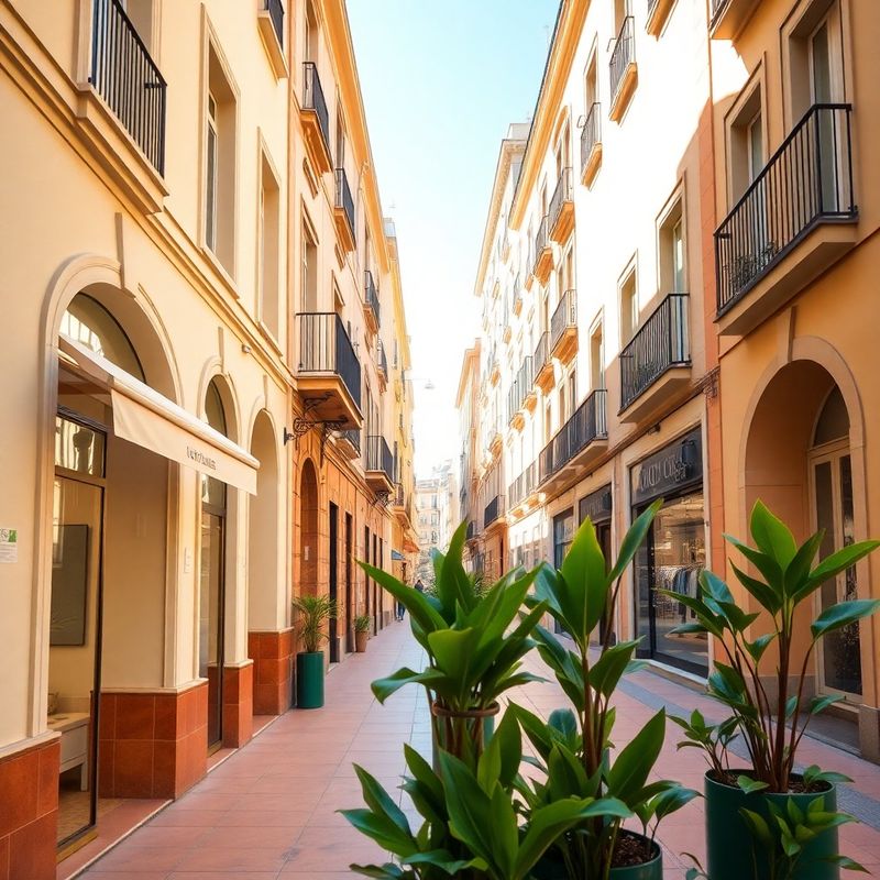 Calle Larios de Málaga en una mañana soleada